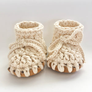 Cotton Booties Ivory