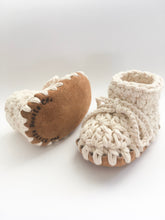 Load image into Gallery viewer, Cotton Booties Ivory