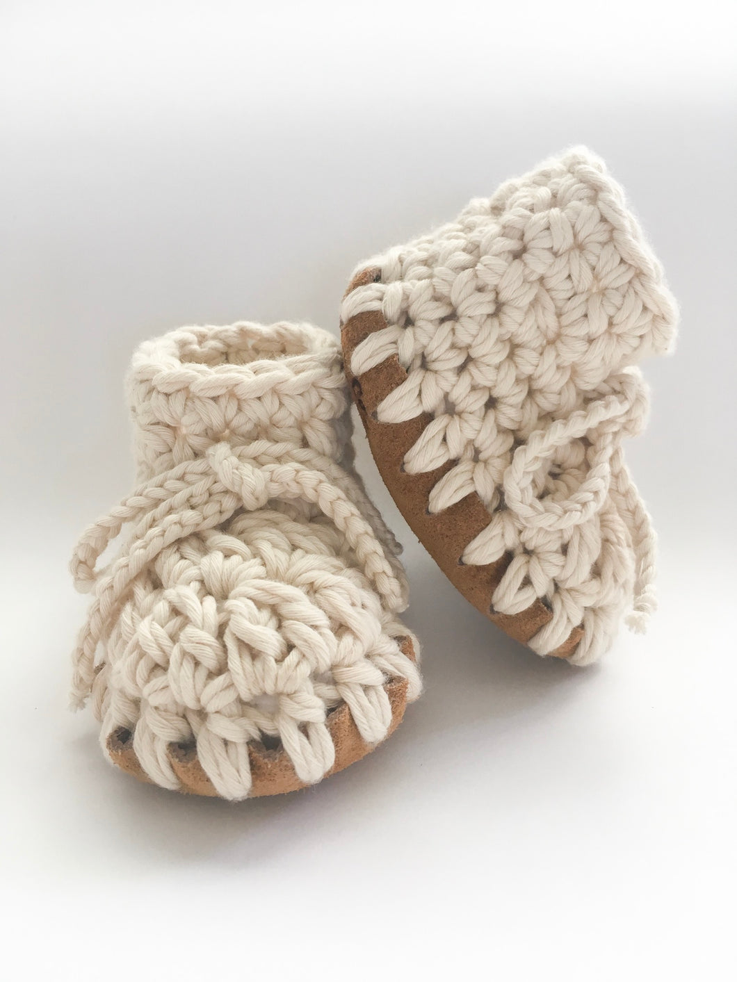 Cotton Booties Ivory