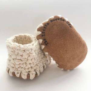 Cotton Booties Ivory